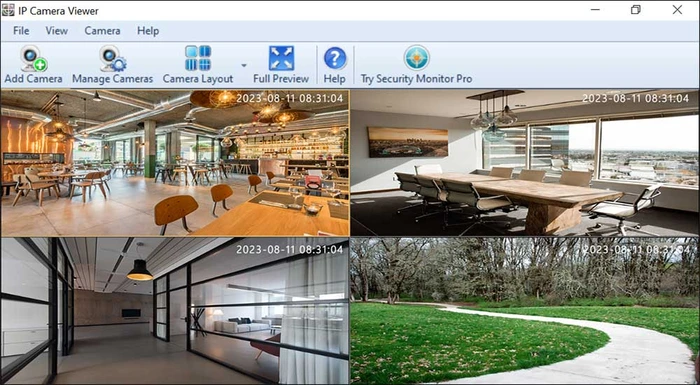 DeskShare IP Camera Viewer app icon for viewing multiple CCTV/IP camera streams on Windows
